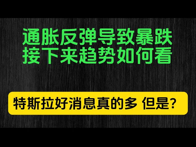 通胀反弹推迟降息，美股高位震荡如何布局？特斯拉好消息能否入场？